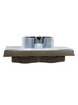 розетка 2-м сп brite рсбш12-3-44-брш 16а в сборе ip44 с крышкой шампань iek br-r26-16-44-k37-f от магазина Штепсель и батарейка. - фото_5