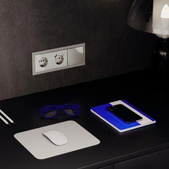 розетка 1-м сп s70 16а с usb a+с с заземл. защ. шторки механизм шелк voltum vls040504 от магазина Штепсель и батарейка. - фото_7