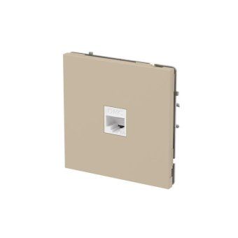 розетка компьютерная 1-м kant rj45 кат.6a без шторки ванильн. марципан dkc 7015673 от магазина Штепсель и батарейка. - фото_2