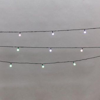 гирлянда светодиодная "шарики" 5м 20led мульти (rg/rb) ip20 230в мигание провод зел. neon-night 304-023 от магазина Штепсель и батарейка.