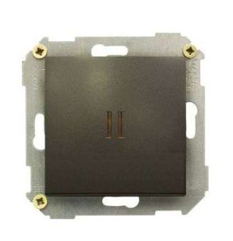 выключатель 1-кл. сп simon 34 10а ip20 с подсветкой механизм графит simon 34104-038 от магазина Штепсель и батарейка.