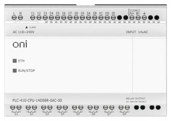 модуль цпу плк 410 14 di 8 ro 220в ac с ethernet портом без экрана oni plc-410-cpu-14d08r-0ac-00 от магазина Штепсель и батарейка. - фото_7