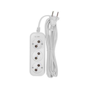удлинитель 3 гнезда 5м 2х0.75кв.мм б/з бел. proconnect 13-4207 от магазина Штепсель и батарейка. - фото_3