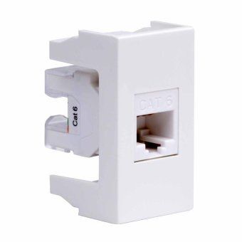 розетка компьютерная 1-м 1мод. viva rj45 кат.6 бел. dkc 45058 от магазина Штепсель и батарейка. - фото_2