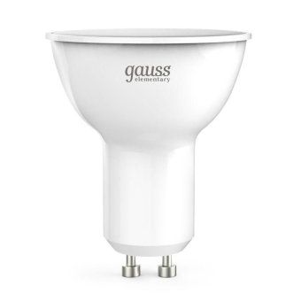 лампа светодиодная elementary 9вт mr16 софит 4100к нейтр. бел. gu10 660лм gauss 13629 от магазина Штепсель и батарейка. - фото_5