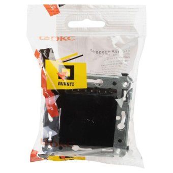 розетка 1-м сп 2мод. avanti "черный квадрат" 16а ip41 2p+e защ. шторки с крышкой черн. dkc 4402013 от магазина Штепсель и батарейка. - фото_5