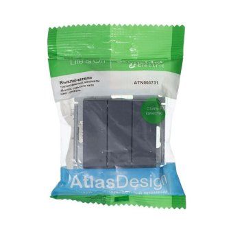 выключатель 3-кл. сп atlasdesign 10а ip20 (сх. 1+1+1) 10ax механизм грифель se atn000731 от магазина Штепсель и батарейка. - фото_6