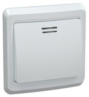 выключатель 1-кл. сп вега 10а ip20 вс10-1-1-вб с индикацией бел. iek evv11-k01-10-dm от магазина Штепсель и батарейка. - фото_2