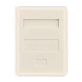 розетка компьютерная 1-м оп rj45 кат.5e utp неэкранир. бел. rexant 03-0121 от магазина Штепсель и батарейка. - фото_3