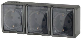 розетка 3-м оп эра эксперт 11-2405-03 16а ip54 16ax 250в 3х2p+e сер. эра б0020721 от магазина Штепсель и батарейка.