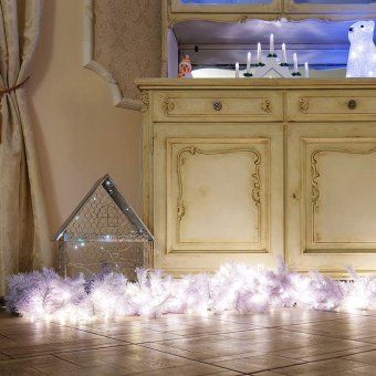 гирлянда светодиодная "мишура led" 6м 576led бел. 35вт 220-240в ip20 провод пвх прозр. neon-night 303-615 от магазина Штепсель и батарейка. - фото_7