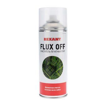 очиститель печатных плат flux off 400мл rexant 85-0003 от магазина Штепсель и батарейка.