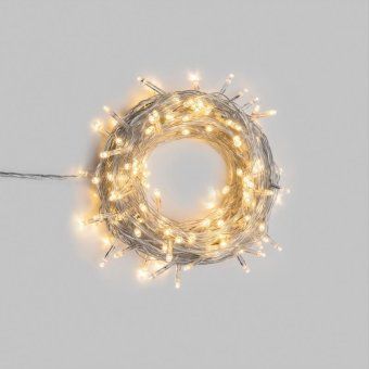 гирлянда светодиодная нить универсальная 25м 250 led теплый бел. прозр. neon-night 304-096 от магазина Штепсель и батарейка.