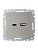 розетка brite usb a+c 18вт рю11-1-брс механизм сталь iek br-u22-018-k46 от магазина Штепсель и батарейка.