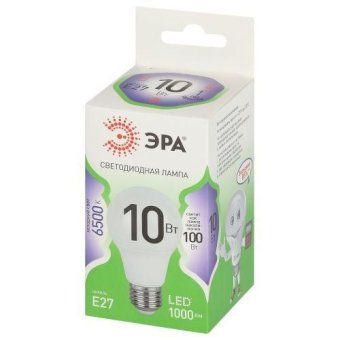 лампа светодиодная green line a60-10w-865-e27 gl 10вт a60 6500к холодный бел. e27 эра б0067090 от магазина Штепсель и батарейка.