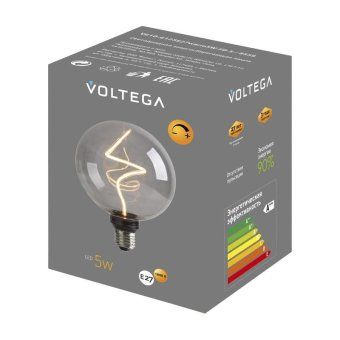 лампа светодиодная филаментная loft 271 g125 5вт 1800к e27 dim voltega 8559 от магазина Штепсель и батарейка. - фото_7