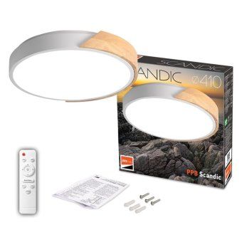светильник светодиодный декоративный ppb scandic-r dim 72вт 3000-6500к ip20 настенно-потолочный бытовой диммир. wh/w jazzway 5036970 от магазина Штепсель и батарейка. - фото_8