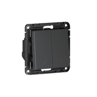 выключатель 2-кл. atlasdesign smart 10а (сх. 5) l+n с подсветкой zigbee механизм карбон se atn001053z от магазина Штепсель и батарейка. - фото_8