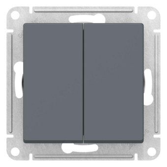 переключатель перекрестный 2-кл. atlasdesign 2хсх.7 10ах механизм грифель se atn000773 от магазина Штепсель и батарейка.