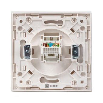 розетка компьютерная 1-м стокгольм rj45 механизм бел. proxima ekf eyk01-035-10 от магазина Штепсель и батарейка. - фото_2