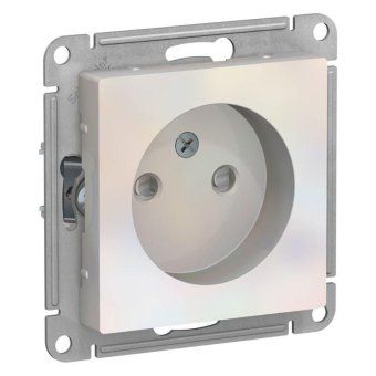 розетка 1-м сп atlasdesign 16а ip20 без заземл. защ. шторки механизм жемчуж. se atn000449 от магазина Штепсель и батарейка.