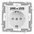 розетка accent 6-410-01м p+e schuko со шторками 16а-250в + 2хusb ip20 су бел. матов. intro б0063691 от магазина Штепсель и батарейка.