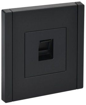 розетка компьютерная rj45 кат.5e forte&piano fp132 черн. iek fp-k10-1-k02 от магазина Штепсель и батарейка.