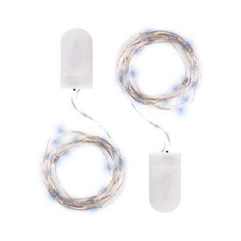 гирлянда dc-g05-20ws2 20led 2xcr2032 (в компл.) бел. (уп.2шт) фаzа 5048010 от магазина Штепсель и батарейка.