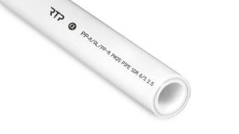 труба ppr 20х3.4 pn25 армир. алюм. бел. (дл.2м) rtp 16201 от магазина Штепсель и батарейка.
