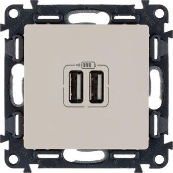 розетка usb 2-м valena life 240в/5в 1500ма с лицев. панелью механизм сл. кость leg 753512 от магазина Штепсель и батарейка.