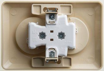 розетка 2-м сп этюд 16а ip20 250в без заземл. без защ. шторок крем. se pc16-005k от магазина Штепсель и батарейка. - фото_3