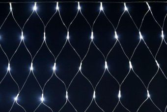 гирлянда "сеть" 1.5х1.5м 160led бел. ip20 провод прозр. 230в с контроллером 8 режимов iek lgdb410-2-160-l1-t-s-44 от магазина Штепсель и батарейка.
