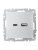 розетка brite usb a+c 18вт рю11-1-бра механизм алюм. iek br-u22-018-k47 от магазина Штепсель и батарейка. - фото_2