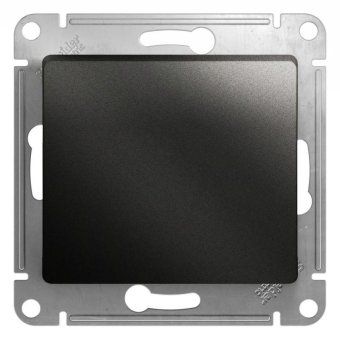 кнопка нажимная 1-кл. сп glossa 10а ip20 (сх. 1) 10ax механизм антрацит se gsl000715 от магазина Штепсель и батарейка.