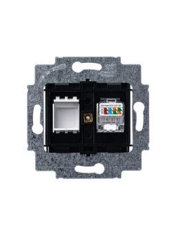 розетка компьютерная levit rj45 кат.5e с заглушкой антрацит abb 2chh295117a6063 от магазина Штепсель и батарейка. - фото_3