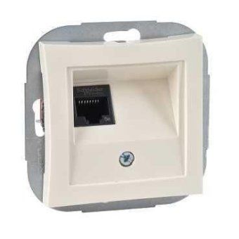 розетка компьютерная сп дуэт rj45 кат.5e механизм беж. sche wde000283 от магазина Штепсель и батарейка. - фото_7
