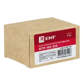 реле твердотельное однофазное rtp-40-da proxima ekf rtp-1-40-da от магазина Штепсель и батарейка. - фото_3