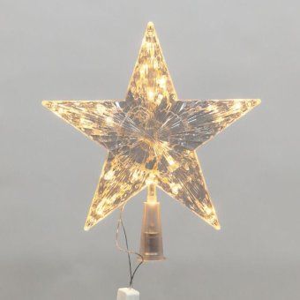 фигура светодиодная "звезда" 22см led тепл. бел. 230в ip20 на елку постоян. свечение neon-night 501-006 от магазина Штепсель и батарейка.
