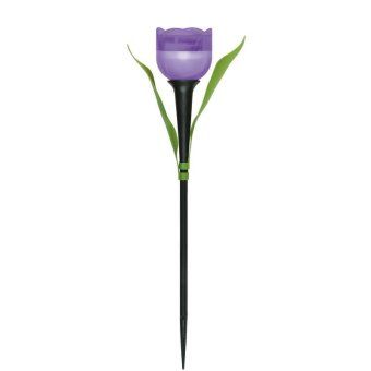 светильник садовый usl-c-453/pt305 "лиловый тюльпан" purple tulip ip44 солнечная батарея uniel ul-00004278 от магазина Штепсель и батарейка.