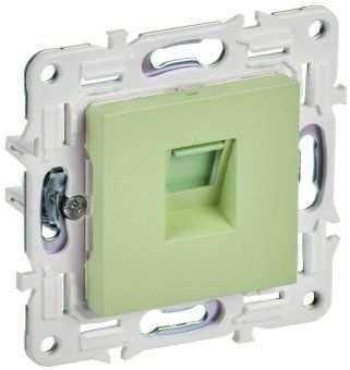 розетка компьютерная rj45 кат.6 skandy sk-k02g мятный iek sk-k10-2-k06 от магазина Штепсель и батарейка.