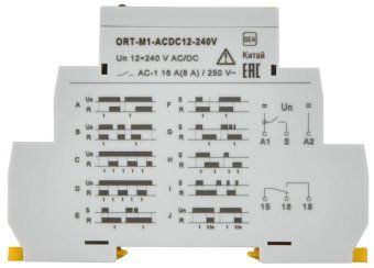 реле времени многофункц. ort 1 контакт 12-240в ac/dc iek ort-m1-acdc12-240v от магазина Штепсель и батарейка.