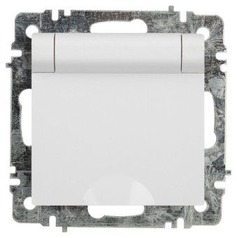 розетка intro accent 6-203-01 2p+e schuko с крышкой 16а-250в ip20 су al/cu бел. intro б0063709 от магазина Штепсель и батарейка.