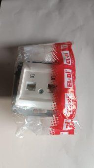 розетка компьютерная 2-м zena rj45 кат.6 механизм жемчуж. abb 609-012500-248 от магазина Штепсель и батарейка.