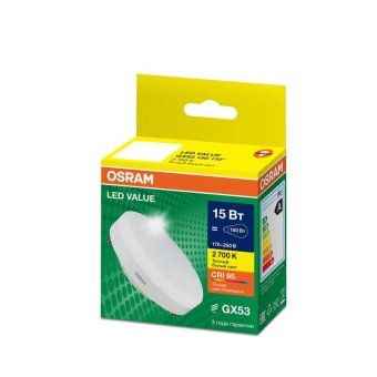 лампа светодиодная led g4 value lvgx53150 15w/927 cri95 15вт 2700к 1500лм таблетка матов. gx53 170-250в osram 4610590510207 от магазина Штепсель и батарейка. - фото_2