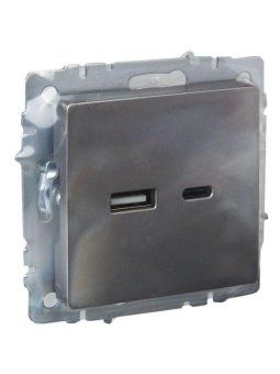 розетка brite usb a+c 18вт рю11-1-брс механизм сталь iek br-u22-018-k46 от магазина Штепсель и батарейка. - фото_5