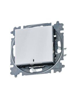 выключатель 1-кл. сп levit ip20 с подсветкой бел./дым. черн. abb 2chh590146a6062 от магазина Штепсель и батарейка.