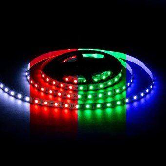 лента светодиодная 12в 10вт/м rgbw smd5050+2835 120д/м ip20 подложка 10мм (уп.5м) ogm lse-272 от магазина Штепсель и батарейка. - фото_2