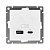 розетка 2-м usb сп афина 5в тип а(2.4а)+с(4а) механизм бел. universal а0059 от магазина Штепсель и батарейка.