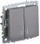 выключатель 2-кл. сп brite вс10-2-1-брс 10а с индик. механизм сталь iek br-v20-1-10-k46 от магазина Штепсель и батарейка. - фото_2