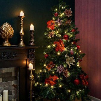 гирлянда светодиодная "твинкл лайт" 15м 120led тепл. бел. 6.9вт 220-240в ip20 с контроллером 8 режимов провод пвх темн. зел. neon-night 303-056 от магазина Штепсель и батарейка. - фото_2